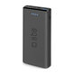 PowerBank 10 000 mAh, 2x USB, 2,1A, czarny, black, SBS