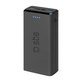 PowerBank 20 000 mAh, 2x USB, 2,1A, czarny, black, SBS