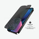 Szklo hartowane do iPhone 13, 13 Pro, 14, Case Friendly Privacy AB, Czarny, Black, PanzerGlass