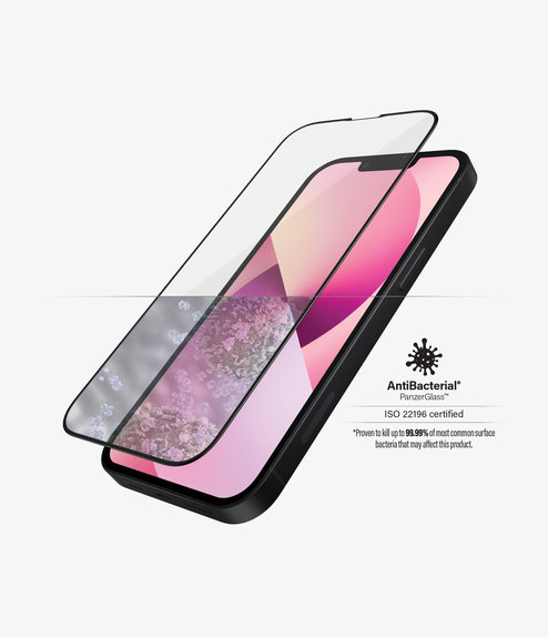 Szklo hartowane do iPhone 13 mini, Case Friendly AB, Czarny, Black, PanzerGlass