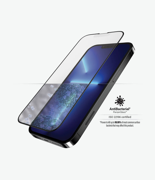 Szklo hartowane do iPhone 13 Pro Max, 14 Plus, Case Friendly Anti-Glare AB, Czarny, Black, PanzerGlass