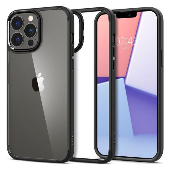 Etui do iPhone 13 Pro, Ultra Hybrid, Czarny, Black, Spigen