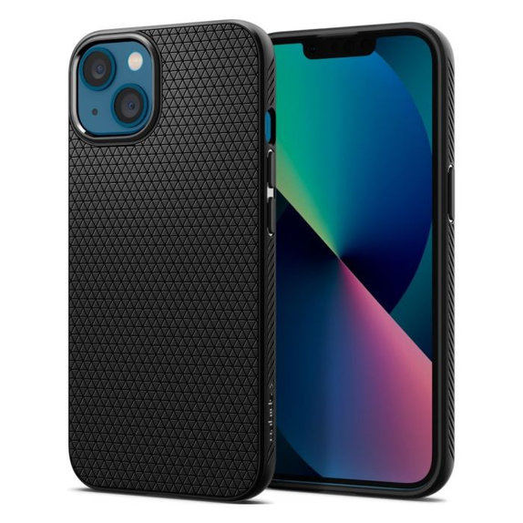 Etui do iPhone 13 mini, Liquid Air, Czarny, Black, Spigen