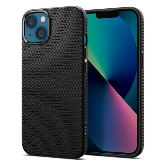 Etui do iPhone 13, Liquid Air, Czarny, Black, Spigen