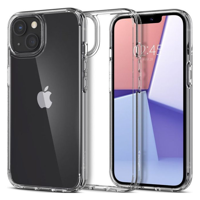 Etui do iPhone 13, Ultra Hybrid, Przezroczysty, Transparent, Spigen