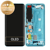 Wyświetlacz do Xiaomi Mi 10 M2001J2G, Ekran dotykowy z ramką, 56000600J200, Coral Green, Genuine Service Pack