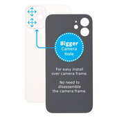 Tylne szklo pokrywy do iPhone 12 Mini, Biały, White