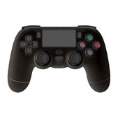 Kontroler bezprzewodowy do Sony Playstation 4, 4 Slim, 4 Pro, Dualshock 4, Czarny, Black
