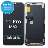 Wyświetlacz Soft OLED dla iPhone 11 Pro Max, Ekran dotykowy z ramką, FixPremium