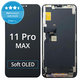 Wyświetlacz Soft OLED dla iPhone 11 Pro Max, Ekran dotykowy z ramką, FixPremium