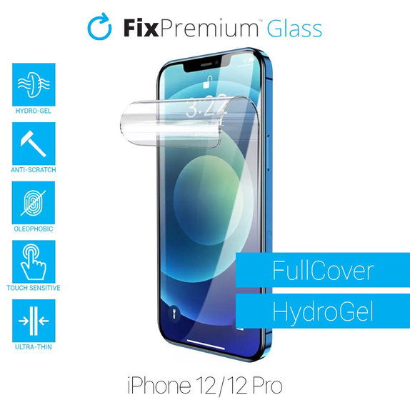 Folia ochronna do iPhone 12, 12 Pro, HydroGel HD, FixPremium