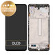 Wyświetlacz LCD + ekran dotykowy + ramka do Samsung M52 5G M526B, GH82-27091A, GH82-27094A, Black, Genuine Service Pack