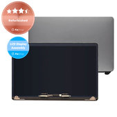 Wyświetlacz z przednim szkłem i obudową do MacBook Pro 15" A1990 (2018 - 2019), Space Gray, Refurbished