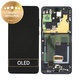 Wyświetlacz do Samsung S20 Ultra G988F, Ekran dotykowy z ramką, GH82-26032A, GH82-26033A, Cosmic Black, Genuine Service Pack