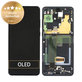Wyświetlacz do Samsung S20 Ultra G988F, Ekran dotykowy z ramką, GH82-26032A, GH82-26033A, Cosmic Black, Genuine Service Pack