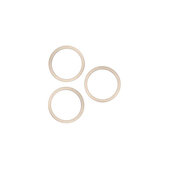 Oslona obiektywu tylnej kamery do iPhone 13 Pro, 13 Pro Max, Złoty, Gold, 3szt