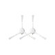 Szczotka boczna do Xiaomi Dreame L10 Pro, D9, D9 Max, D9 Pro, F9, Mi Robot Vacuum Mop (Mijia 1C), 2 (Mijia 2C), 2 Pro+ (Mijia 1T), 2 Ultra, Trouver Roboter LDS, 2 szt., Biały, White