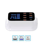 Stacja ladujaca USB z USB 3.0 & USB-C, Asometech Model E