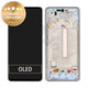 Wyświetlacz do Samsung A53 5G A536B, Ekran dotykowy z ramką, GH82-28024C, GH82-28025C, Awesome Blue, Genuine Service Pack