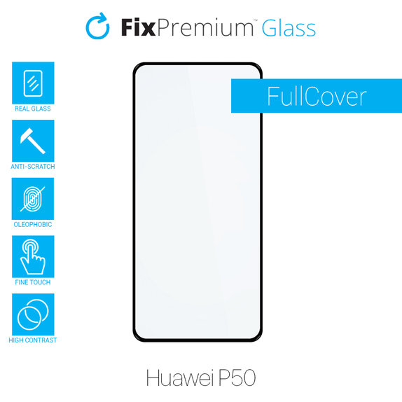 Szklo hartowane do Huawei P50, FullCover Glass