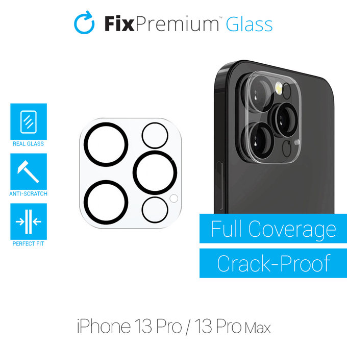 Ochraniacz obiektywu tylnej kamery do iPhone 13 Pro, 13 Pro Max, FixPremium