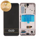 Wyświetlacz do Samsung S22 S901B, Ekran dotykowy z ramką, GH82-27520D, GH82-27521D, Pink Gold, Genuine Service Pack