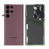Tylna pokrywa baterii do Samsung S22 Ultra S908B, GH82-27457B, Burgundy, Genuine Service Pack