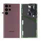 Tylna pokrywa baterii do Samsung S22 Ultra S908B, GH82-27457B, Burgundy, Genuine Service Pack