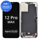 Wyświetlacz Hard OLED dla iPhone 12 Pro Max, Ekran dotykowy z ramką, FixPremium