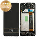 Wyświetlacz do Samsung A13 A135F, Ekran dotykowy z ramką, GH82-28508A, GH82-28653A, Czarny, Black, Genuine Service Pack
