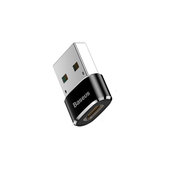 Adapter USB do USB-C, szybkie ładowanie, Czarny, Black, przesyłanie danych, Baseus