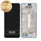 Wyświetlacz do Samsung A33 5G A336B, Ekran dotykowy z ramką, GH82-28143C, GH82-28144C, Awesome Blue, Genuine Service Pack