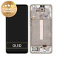 Wyświetlacz do Samsung A33 5G A336B, Ekran dotykowy z ramką, GH82-28143B, GH82-28144B, Awesome White, Genuine Service Pack