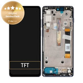 Wyświetlacz do Motorola Moto G200 XT2175, Ekran dotykowy z ramką, 5D68C20181, Stellar Blue, Genuine Service Pack