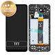 Wyświetlacz do Samsung A13 5G A136B, Ekran dotykowy z ramką, GH82-29077A, GH82-29078A, Czarny, Black, Genuine Service Pack