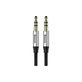 Kabel AUX, 1m, Srebrny/Czarny, Silver/Black, Baseus