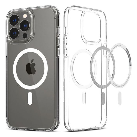 Etui z MagSafe do iPhone 13 Pro Max, Ultra Hybrid, Biały, White, Spigen