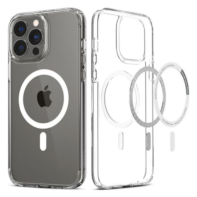 Etui z MagSafe do iPhone 13 Pro Max, Ultra Hybrid, Biały, White, Spigen