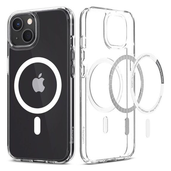 Etui z MagSafe do iPhone 13 mini, Ultra Hybrid, Biały, White, Spigen