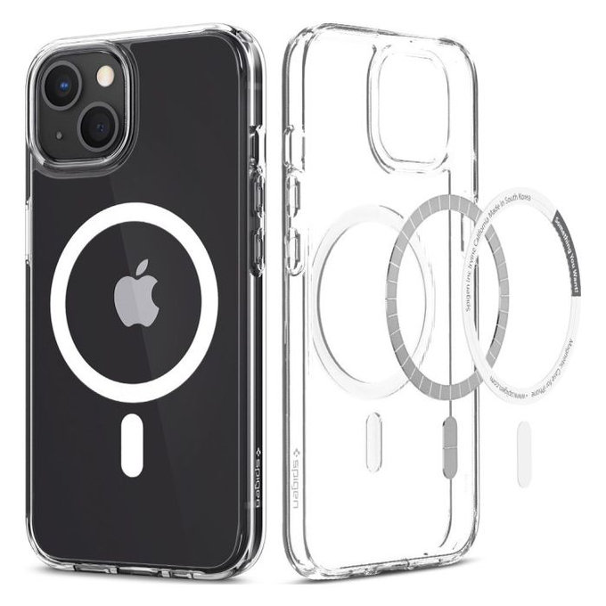 Etui z MagSafe do iPhone 13 mini, Ultra Hybrid, Biały, White, Spigen