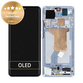 Wyświetlacz do Xiaomi 12, 12X, Ekran dotykowy z ramką, 5600040L3A00, Niebieski, Blue, Genuine Service Pack