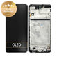 Wyświetlacz do Samsung M53 5G M536B, Ekran dotykowy z ramką, GH82-28812A, GH82-28895A, Czarny, Black, Genuine Service Pack