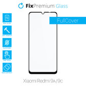 Szklo hartowane do Xiaomi Redmi 9A, 9C, FullCover Glass, FixPremium