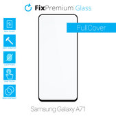 Szklo hartowane do Samsung A71, FullCover Glass, FixPremium