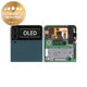 Wyświetlacz (Out) do Samsung Z Flip 3 F711B, Ekran dotykowy z ramką, GH97-26773C, Zielony, Green, Genuine Service Pack