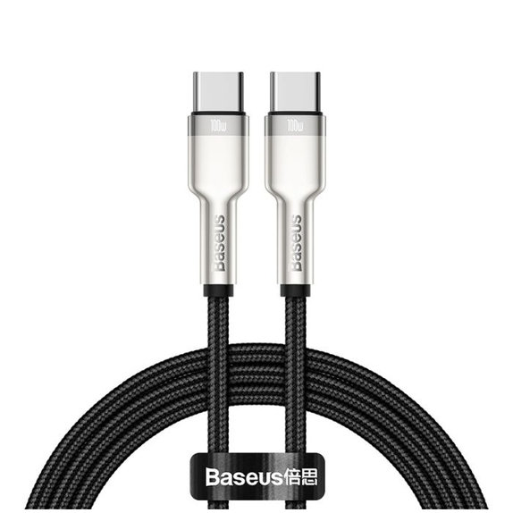 Kabel USB-C / USB-C (1m), czarny, black, Baseus