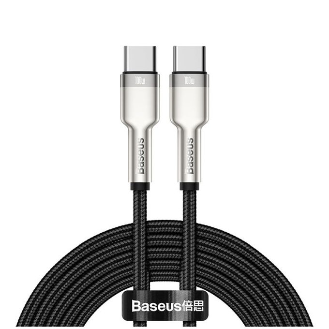 Kabel USB-C / USB-C (2m), Czarny, Black, Baseus