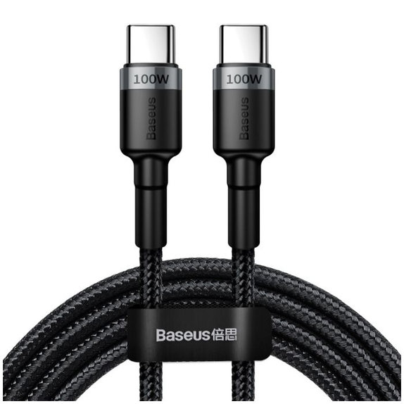 Kabel USB-C / USB-C (2m), czarny, black, Baseus