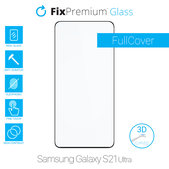 Szklo hartowane do Samsung S21 Ultra, FullCover Glass 3D, FixPremium