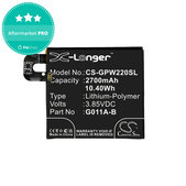 Bateria dla Google Pixel 2 G011A, 2700mAh, Li-Pol, 3.85 V, G011A-B, HQ